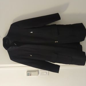 Prada black military style wool coat size 40 runs small fits like 2-4